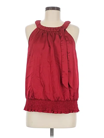 Pre-owned Agb Sleeveless Blouse In Red