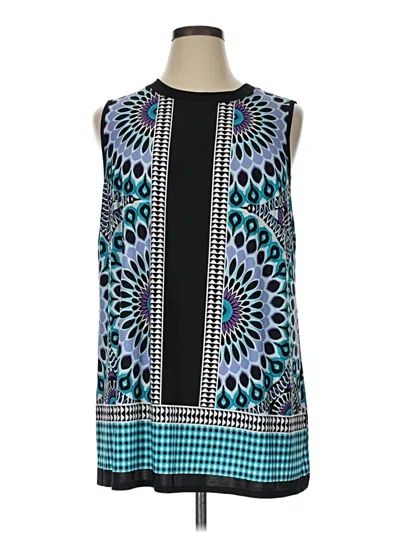Pre-owned Agb Sleeveless Blouse In Teal