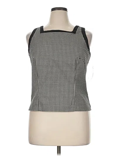 Pre-owned Agb Tank Top Black Halter Neckline Tops
