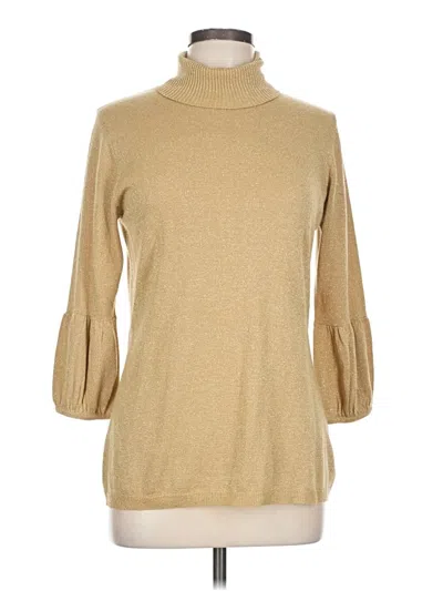 Pre-owned Agb Turtleneck Sweater In Gold