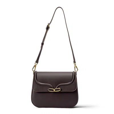 Agcf Women's Brown Ascot Shoulder Bag Chocolate
