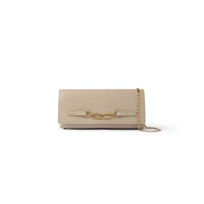 Agcf Women's Neutrals Como Clutch Bag Taupe In Multi
