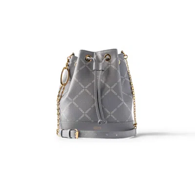 Agcf Women's Savoy Bucket Bag Grey Canvas In Gray
