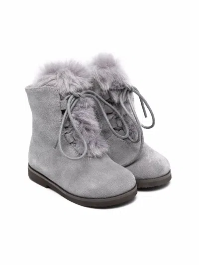 Age Of Innocence Alice Shearling-lined Ankle Boots In Gray