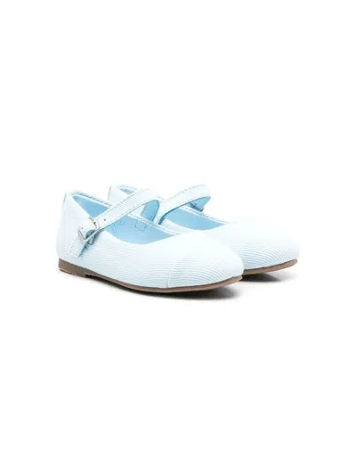 Age Of Innocence Kids' Bebe Side Buckle-fastening Ballerina Shoes In Blue