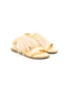 Age Of Innocence Elle Leather Sandals In Yellow