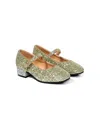 Age Of Innocence Agnese Glitter-embellished Ballerina Shoes In Gold