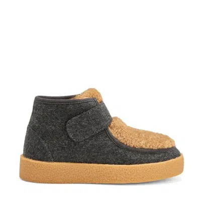 Age Of Innocence Kai Wool Shearling-lined Boots In Gray