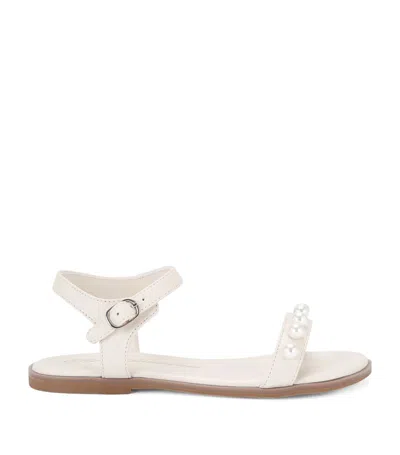 Age Of Innocence Kids'  Leather Embellished Fleur Sandals In White