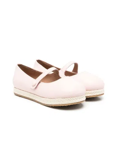 Age Of Innocence Kids' Round-toe Leather Ballerina Shoes In Pink