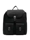 Age Of Innocence Textured Backpack In Black