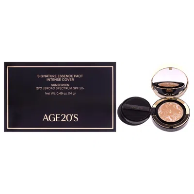 Age20s Ladies Signature Essence Pact Intense Cover Spf 50 Plus 0.49 oz 27c Honey Makeup 880104645065 In Yellow