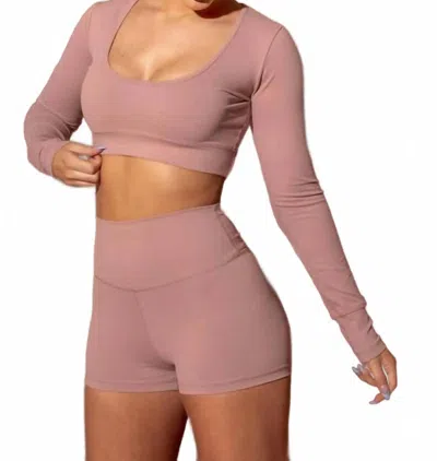 Agent 84 Buttersoft Yogi Short In Lip Gloss In Pink