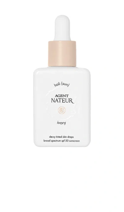 Agent Nateur Holi (sun) Dewy Tinted Skin Drops In Ivory