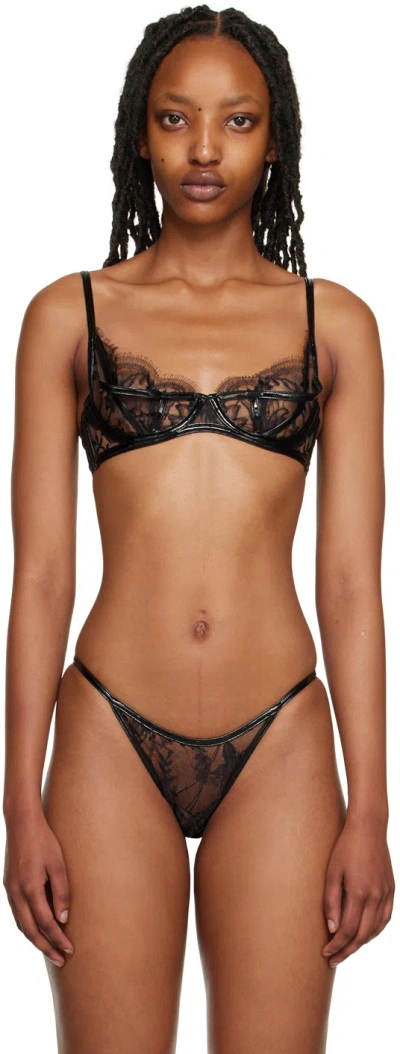 Agent Provocateur Black Alyss Bra In 001000 Black