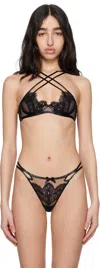 Agent Provocateur Ariella Lace And Tulle Underwired Bra In 001001 Black