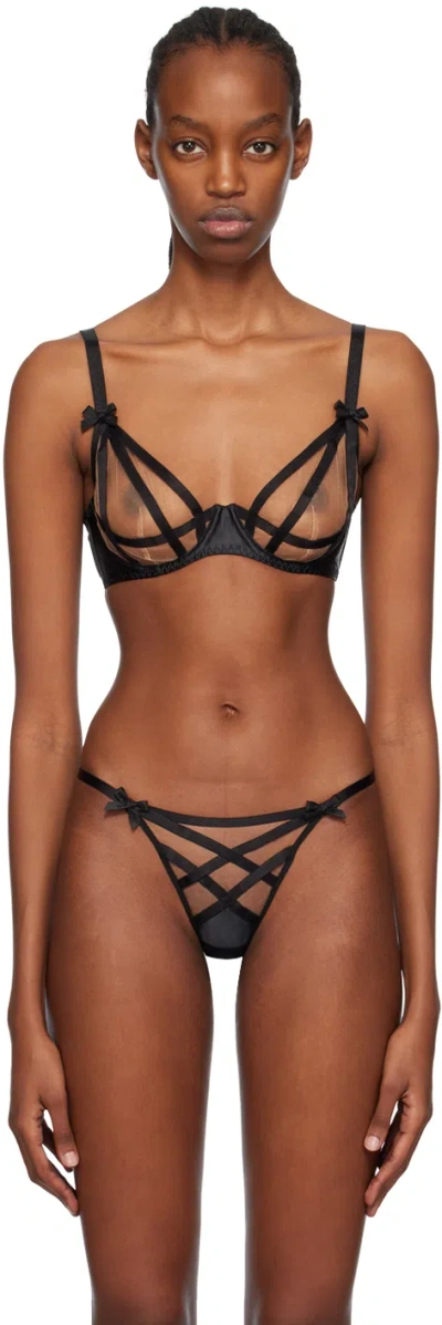 Agent Provocateur Black Briella Bra In 001691 Black/sand