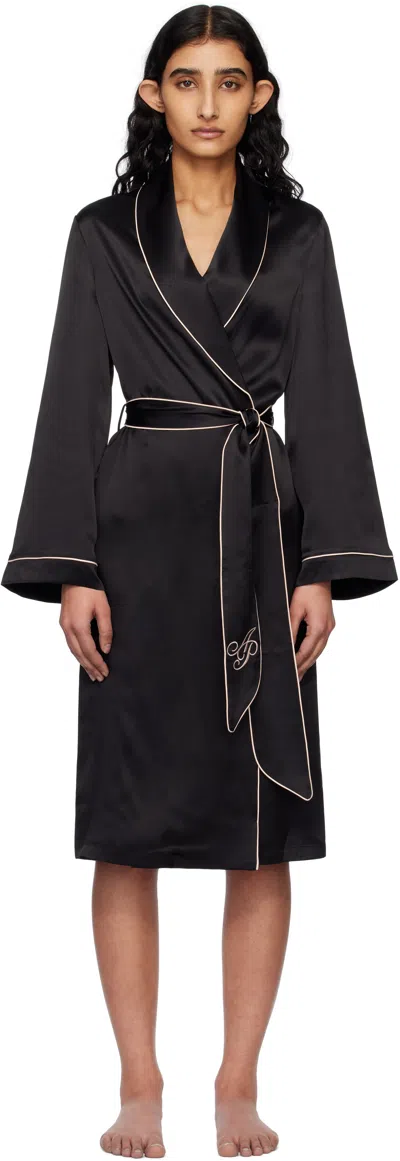 Agent Provocateur Black Classic Pj Dressing Gown