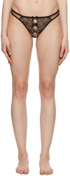 Agent Provocateur Lorna Panelled-lace And Mesh Briefs In 1000 Black