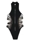 Agent Provocateur Black One-piece Swimsuit With Strappy Cutouts In Black