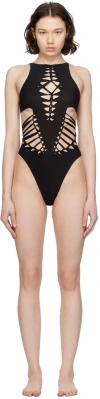 AGENT PROVOCATEUR BLACK RAYNE ONE-PIECE SWIMSUIT