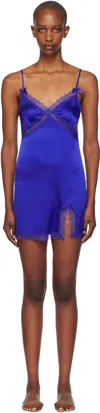 Agent Provocateur Blue Gisele Short Slip In 430000 Cobalt