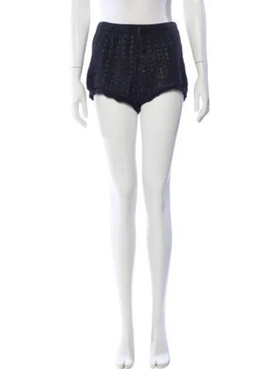 Pre-owned Agent Provocateur Cashmere Embroidered Accent Pajamas In Black