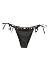 Agent Provocateur Chain-embellished Bikini Bottom In Black