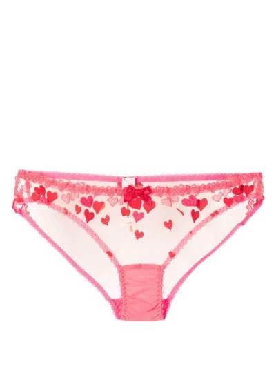 Agent Provocateur Pink Cupid Briefs In Red/pink