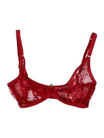 Pre-owned Agent Provocateur Floral Print Lounge Set In Red