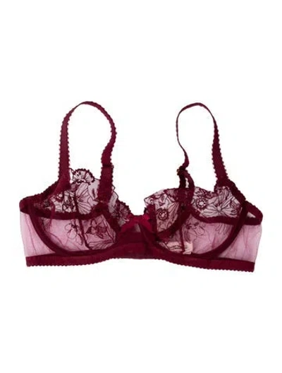 Pre-owned Agent Provocateur Floral Print Pajamas W/ Tags In Red