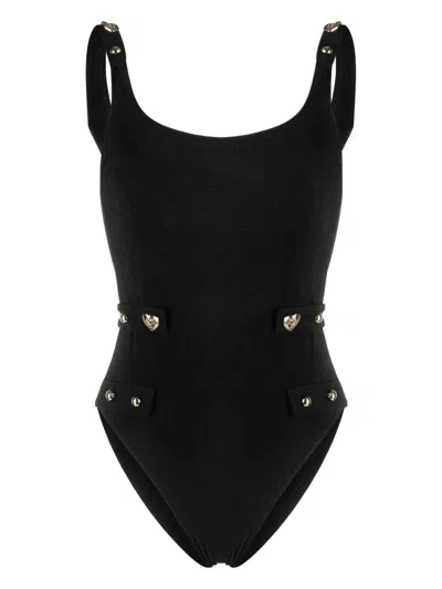 Agent Provocateur Julles Round-neck Bodysuit In Black