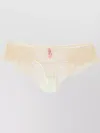 AGENT PROVOCATEUR LACE EMBROIDERED BOW BRIEF