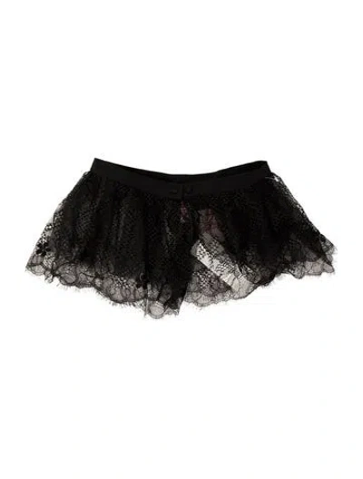 Pre-owned Agent Provocateur Lace Pattern Embroidered Accent Pajamas In Black