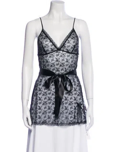 Pre-owned Agent Provocateur Lace Pattern Lace Trim Embellishment Nightgown In Multi