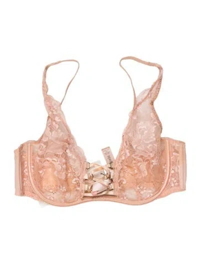 Pre-owned Agent Provocateur Lace Pattern Lounge Set In Pink