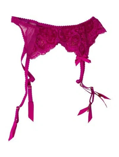 Pre-owned Agent Provocateur Lace Pattern Lounge Set In Pink