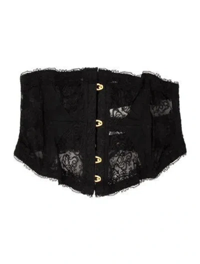 Pre-owned Agent Provocateur Lace Pattern Nightgown In Black