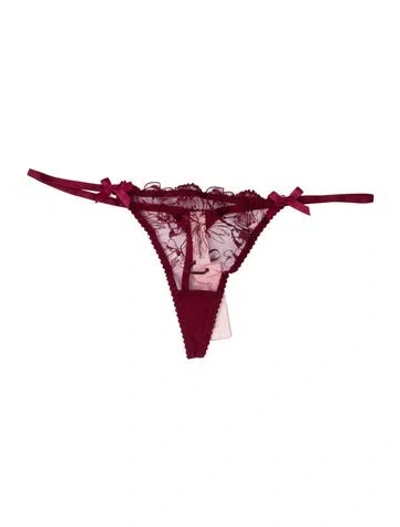Pre-owned Agent Provocateur Lace Pattern Pajamas W/ Tags In Red
