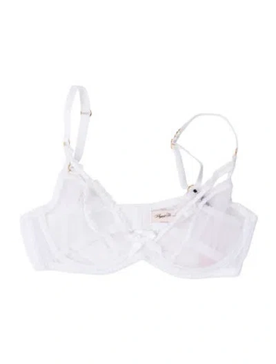 Pre-owned Agent Provocateur Lace Pattern Pajamas W/ Tags In White