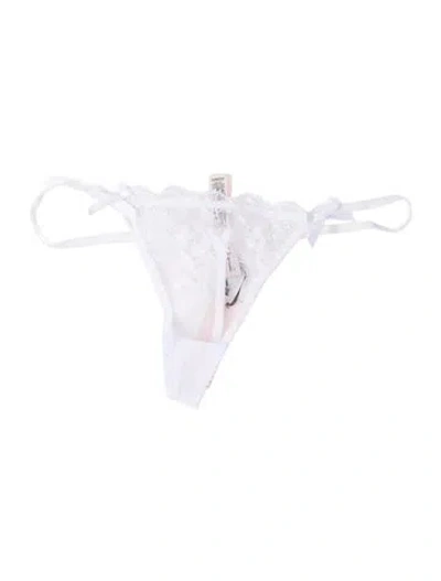 Pre-owned Agent Provocateur Lace Pattern Pajamas W/ Tags In White