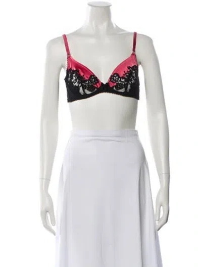 Pre-owned Agent Provocateur Lace Trim Embellishment Lounge Set In Neutral