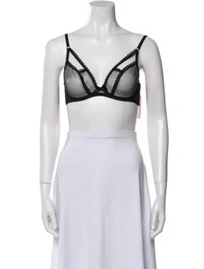 Pre-owned Agent Provocateur Lace Trim Embellishment Lounge Set W/ Tags In White