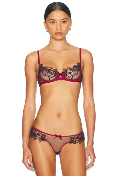 Agent Provocateur Lindie Bra In Plum & Navy