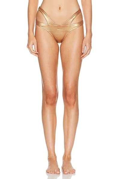 Agent Provocateur Mazzy Bikini Brief In Gold