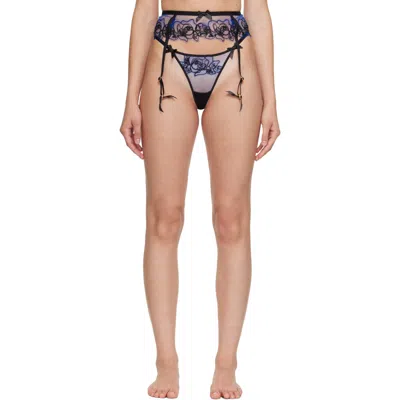 Agent Provocateur Navy Lindie Trixie Thong In Blue