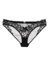 Agent Provocateur Nelle Floral-lace Briefs In Black