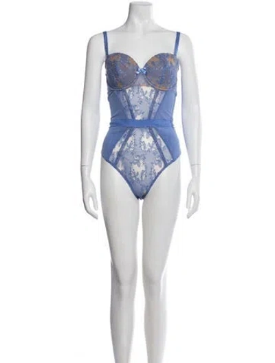 Pre-owned Agent Provocateur Nylon Lace Pattern Pajamas In Multi