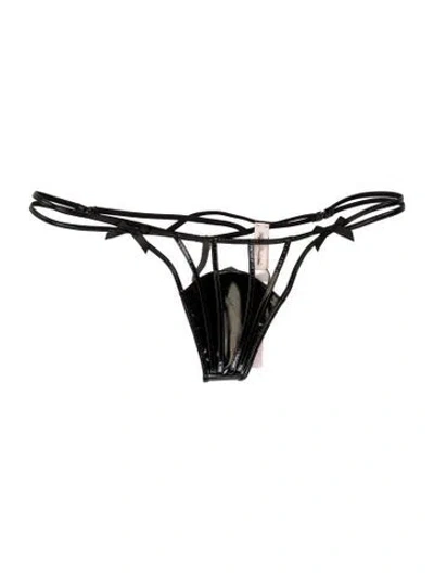 Pre-owned Agent Provocateur Nylon Mesh Accents Lounge Set W/ Tags In Black