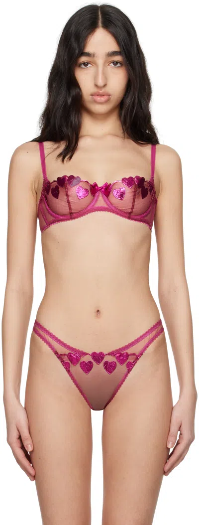 Agent Provocateur Pink Liliya Bra In 520520 Magenta